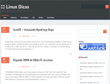 Tablet Screenshot of linuxdicas.com.br